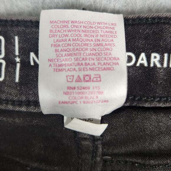 No Boundaries Jeans Womens Junior Size 3 Black 24" Waist - Picture 9 of 14